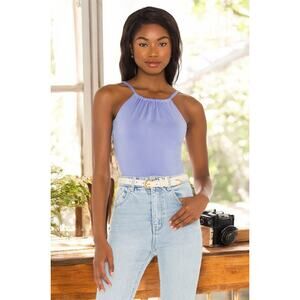 NWT Lovers and Friends Isabel Powder Blue Bodysuit L MSRP $118